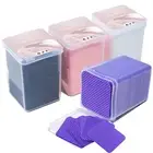 200 Pcs Lint Free Nail Wipes Acrylic Gel Polish Tips Remover Pads White Pink