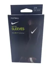 NIKE Pro Dri Fit 3.0 Black Compression Football Arm Sleeves Men S/M NWT!