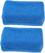 TOKIDNY 2pcs Car Wash Sponges Microfiber Polishing Pad Wax Applicator for Auto Detailing Durable Towel Cloth Sponge Blocks Superior Absorption Lightweight Portable for Travel