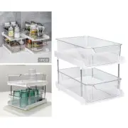 Pull Out Shelf Spice Rack Bathroom Tray Clear for Cabinet