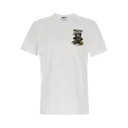 [Moschino] Moschino Teddy Bear-print Crewneck T-shirt M WHITE