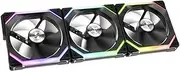 Lian Li UNI Fan SL120 3 Pack Black - with Controller (ARGB 120mm LED PWM Daisy-Chain) 12UF3B