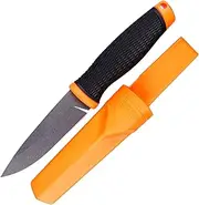 Ganzo G806-OR Fixed Blade Knife 8CR14 Blade Anti-Slip Handle Camping Hunting Fishing Outdoor EDC Knife with Sheath (Orange)