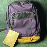 New Wenzel Backpack 3 compartment Purple / Black Accent Top With Brown Bottom