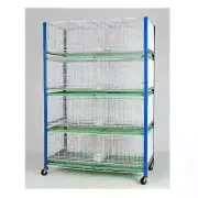 EIGHT COMPARTMENT CAGE (Crown) BREEDING/ QUARANTINE FOR PIGEONS/ POULTRY