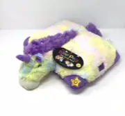 Pillow Pets Glow Pets Pastel Unicorn 17" Safety Eyes Stuffed Animal Plush