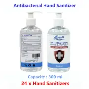 24 x 300ml Hand Sanitizer Instant Refresh Antibacterial Cleaner Moisturiser Germ