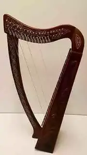 19 Strings Irish Harp Rosewood Musical Instruments Harp Extra String Set,Key,Bag