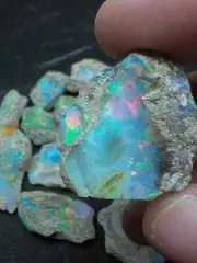 100 carat LOT Ethiopian Multy Fire Opal ROUGH Natural Opal stone AAA+Grade