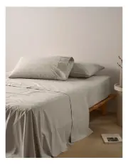 [Vue] 300TC Australian Superfine Cotton Sheet Set in Biscuit