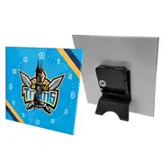 Gold Coast Titans NRL Mini Glass Clock