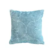 SOGA 50cm Blue Throw Pillow – Geometric Corded