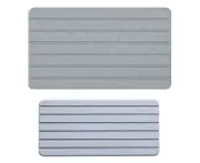 Dish Drying Mats for Kitchen Counter, Diatomaceous Earth Mat, Water-Absorbent Heat-Resistant Non-Slip Diatomite Mat, Draining Mat for Drying Rack grey