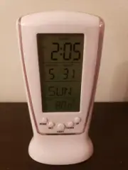 New Digital Alarm Clock, Backlight LED Display, Snooze, Thermometer, Calendar.