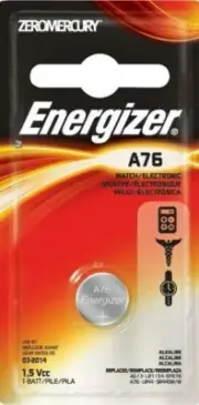 100 Fresh Genuine Energizer LR44 A76 357 1.5V Alkaline Coin Cell Button Battery