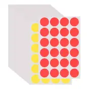 50Pcs 3/4" Colored Dot Stickers Adhesive Coding Labels 2 Color