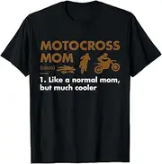 X.Style Sport Mom Definition Motocross ds1091 T-Shirt (M) Black