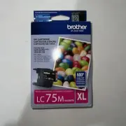 Brother LC75XL Magenta High Yield Ink Cartridge Genuine Sealed Exp 01/2017
