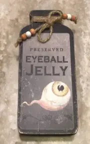 Halloween Wooden Potion Bottle Eyeball Jelly Witch Spell Tier Tray Holiday Home
