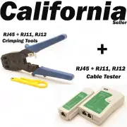 RJ45 Crimping Tool Wire Stripper Crimper Cutter Network Cable Tester RJ11 RJ12