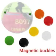 4Pc Magnetic Run Bib Startnummer Clip Halter Magnete Laufen Radfahren V6C3