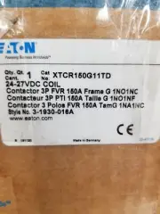 Eaton XTCR150G11TD Contactor, 3 pole, FVR, 150A, Frame G, 24-27VDC, 1NO-1NC