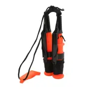 (Black Rope)2Pcs Winter Ice Picks Ice Fishing Safety Picks With Emergency MU