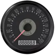 85mm Classical GPS Speedometer 160Km/H Gauge for Car Auto Boat Motorcycle BLACK