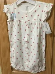 NWT Carter's Baby Girl Koala Romper Sunsuit Playwear White Pink dots 18M,24M
