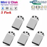 5 Pack USB 3.0/2.0 Mini Flash Drive Memory Thumb Stick 64GB 32GB 16GB 8GB U Disk