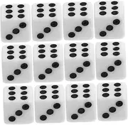 Vaguelly 50pcs Acrylic Dices Game Props Dice Layouts Design Safe Material for Long-Term Use