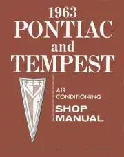 1963 Pontiac Air Conditioning Shop Service Repair Manual Book Engine Wiring OEM