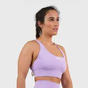 [Northern Spirit] Northern Spirit - KHI WOMEN CROSSBACK SPORTS BRA MEDIUM SUPPORT - ORCHID BLOOM