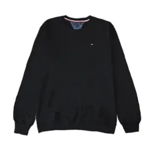 【Tommy Hilfiger】TOMMY 厚磅爆款素面小LOGO大學T恤(平輸品/多款任選)