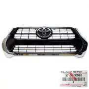 Set Chrome Grille Grill For Toyota Hilux Revo 2WD 4WD 2021 - '22