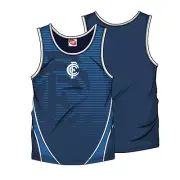 Carlton Blues Official AFL Team Logo Kids Sublimated Singlet Polyester AF4280