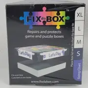 Fix Da Box, Repairs And Protects Game And Puzzle Boxes, Small, Clear, New Sealed