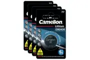 4x Camelion Lithium 2430 Button Cell 3V Batteries For Calculator Watch Car Keys