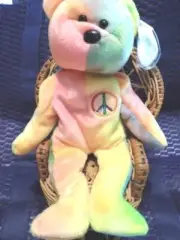 Ty Beanie Baby Peace #102 Tush, Mint Tag w/Tag Protector Nice Mix #PB322