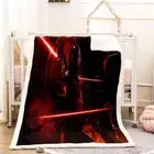 Red Light Cool Tunnel Sword 3D Warm Plush Fleece Blanket Picnic Sofa Couch