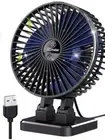 Jzcreater USB Desk Fan, Mini and Portable, 3 Speeds Desktop Table Cooling Fan,