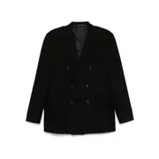 [Canali] Canali Double-breasted Jacket 52 IT BLACK