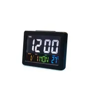 Calendar Multifunction Gift Home Temperature Bell LCD Display Desktop Electronic Digital LED Large Alarm Clock