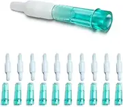 Oxygen Tubing Swivel Connectors 10-Pack, Seamless Swivel Connections for Cannula or Tube, 360-Degree Rotation, Standard Size - Male/Female