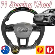 Carbon Fiber LED Shift Light Steering Wheel For AUDI Q4 2021 E-Tron SUV