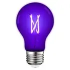 Luxrite A19 UV LED Black Light Bulb 6W Enclosed Fixture Rated E26 Base