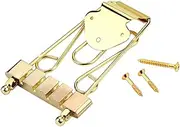 GLSTOY 4 String Guitar Guitar Bridge Cover Vintage Bridge Brass Guitar Accessory Tailpiece Bridge Bronze Guitar Bridge Guitar Hardware Brass Saddles Tailpiece Replacement