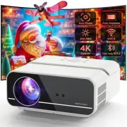 [Auto Focus/Keystone] Projector 4K with 5G WiFi and Bluetooth, 600ANSI FHD Na...