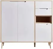 Nordic Wooden Shoe Storage Cabinet for Entrance Large Capacity Organizer for Sneakers, Sandals, and Slippers Home Shoe Rack Organizer Shelf