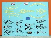 1/24 REVELL MONOGRAM CUSTOM CHOPPER DECAL SHEET # 85-7324